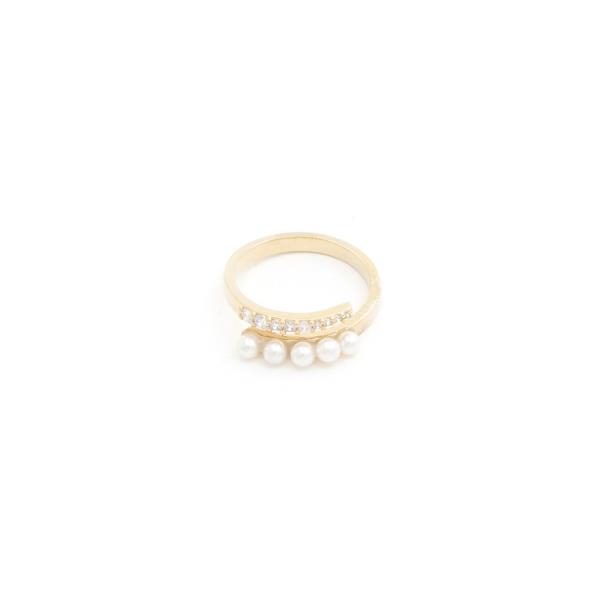 SODAJO CZ PEARL BEAD RING