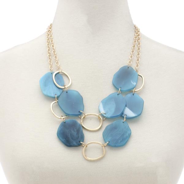 ORGANIC SHAPE LAYERED NECKLACE