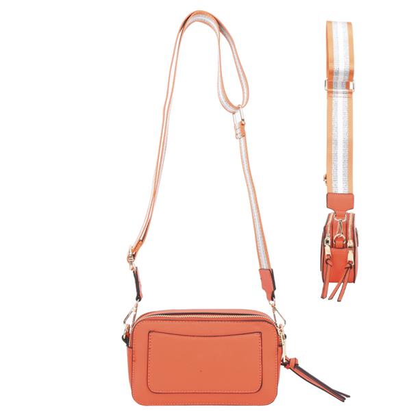 2IN1 CHIC SMOOTH ZIPPER CROSSBODY BAG WITH WALLET SET