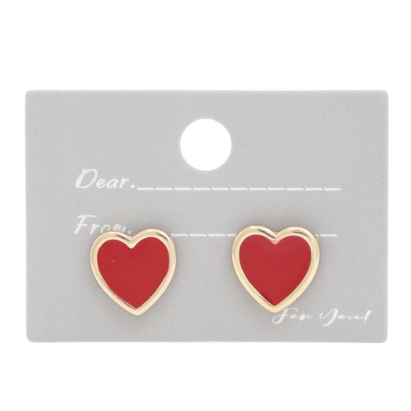 HEART STUD EARRING