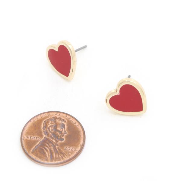 HEART STUD EARRING