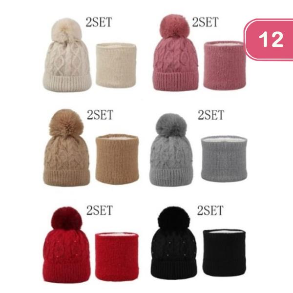 FASHION SCARF AND HAT (12 UNITS)