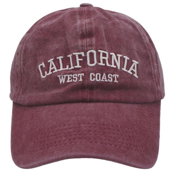 WASHED DESTINATION CALIFORNIA EMBROIDERED CAP