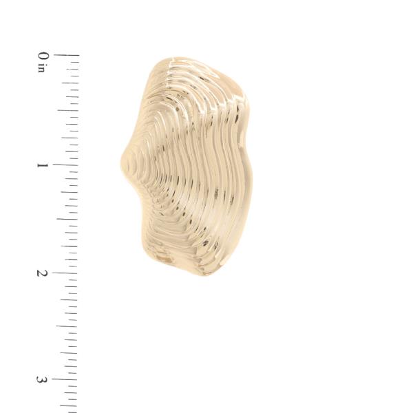 ORGANIC SHAPE METAL EARRING