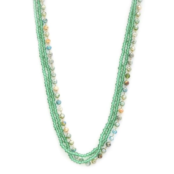 BEADED LAYERED NECKLACE