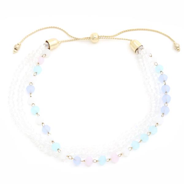 COLOR BEAD ADJUST BRACELET