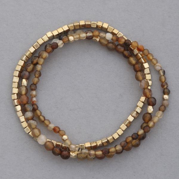 MULTI BEAD STRETCH BRACELET