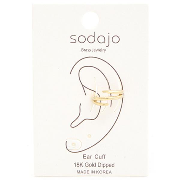 SODAJO 18K GOLD DIPPED EAR CUFF