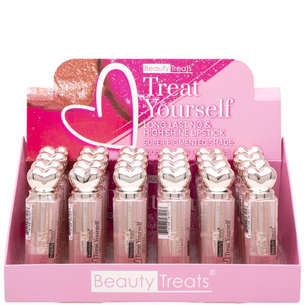 BEAUTY TREAT YOURSELF HIGH SHINE LIPSTICK (24 UNITS)