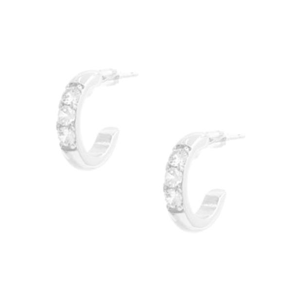 14K CZ GOLD DIPPED HYPOALLERGENIC EARRING