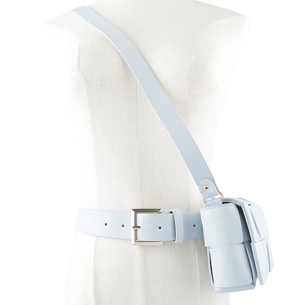 FASHION QUILT CROSSBODY BUCKLE BELT