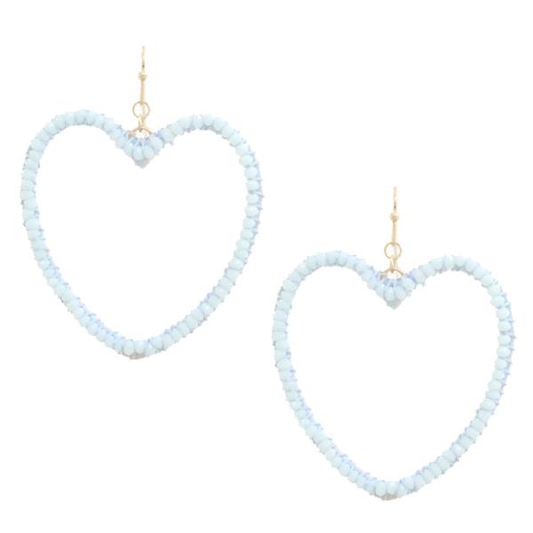 HEART BEADED EARRING