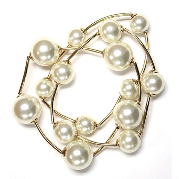 PEARL BEAD BRACELET SET