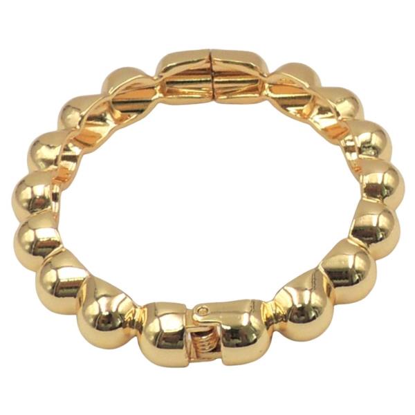 BALL TEXTURED METAL HINGE BRACELET