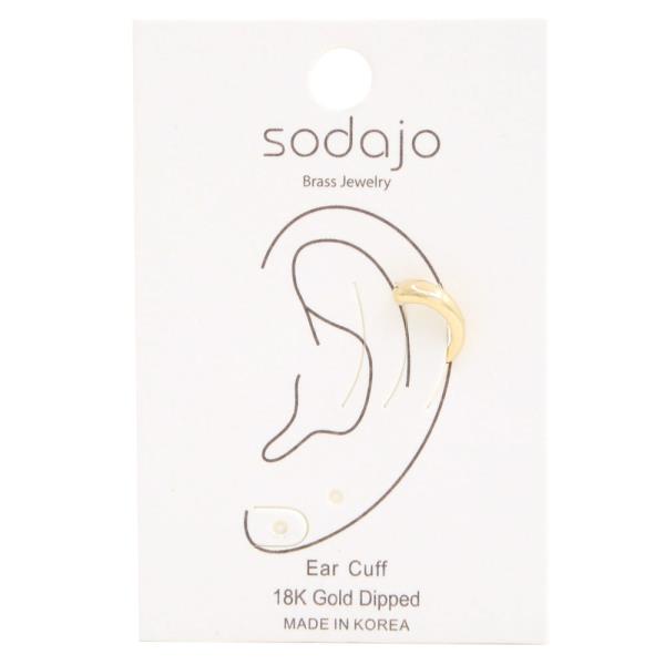 SODAJO 18K GOLD DIPPED EAR CUFF