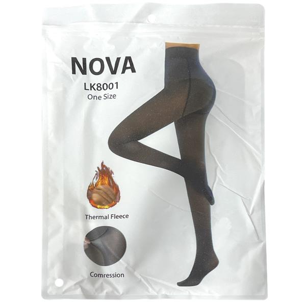 WOMENS SHEER LOOK WARM FLEECE LINED COMPRESSION  TIGHTS