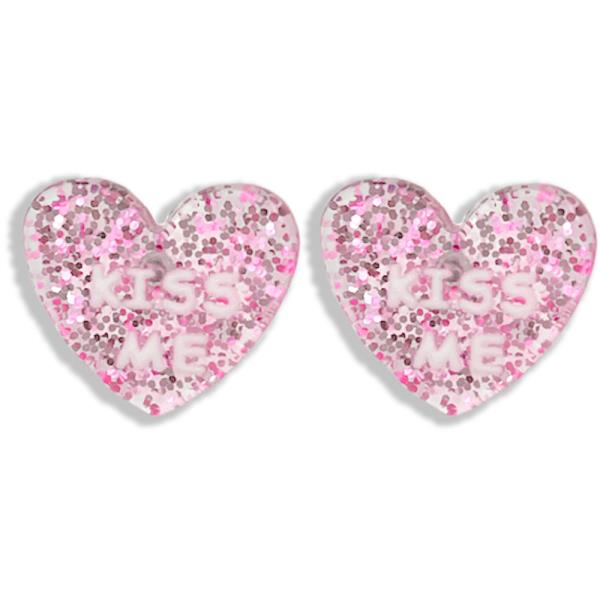 CELLULOID KISS ME HEART EARRING