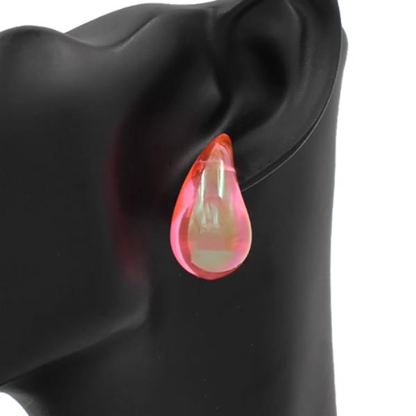 TEARDROP AB COLOR POST EARRING