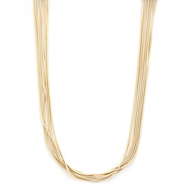 MULTI LAYERED METAL NECKLACE