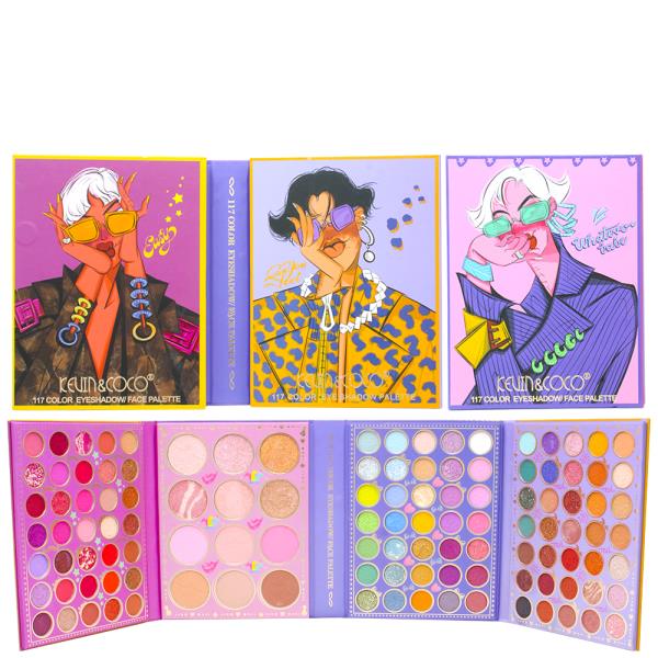 KEVIN COCO WHATEVER BABE 117 COLOR EYESHADOW FACE PALETTE
