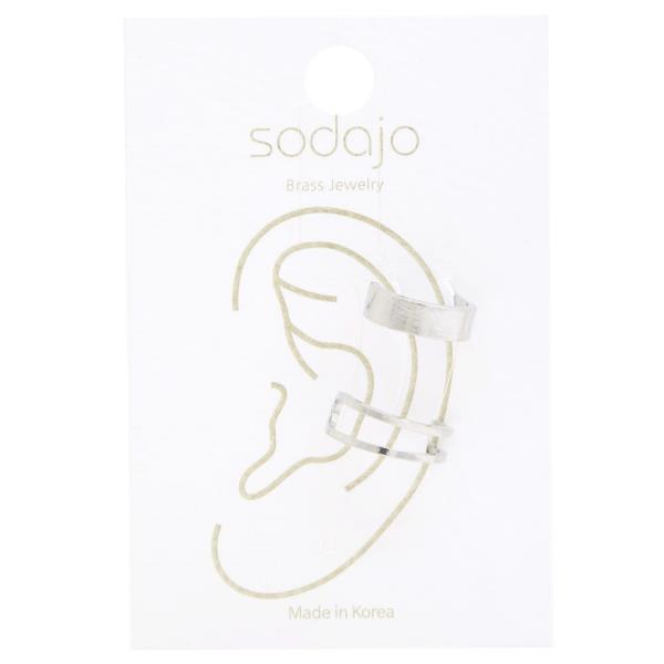 SODAJO GOLD DIPPED  WIDE DOUBLE HOOP EAR CUFF