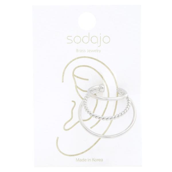 SODAJO GOLD DIPPED TWISTED METAL EAR CUFF