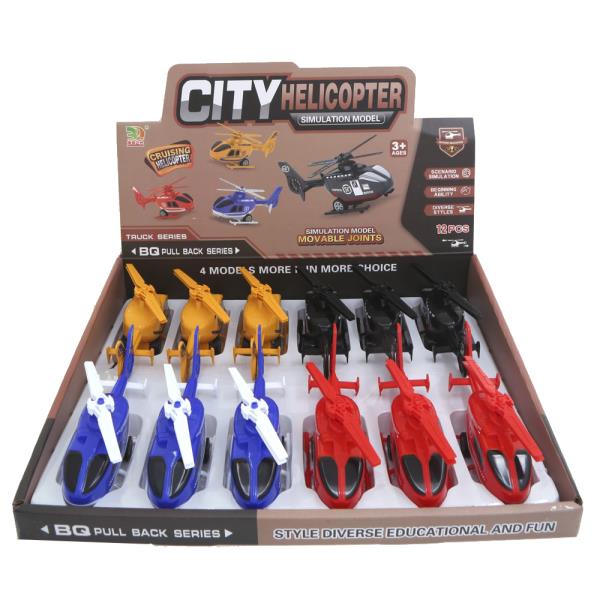 CITY HELICOPTER TOY (12 UNITS)