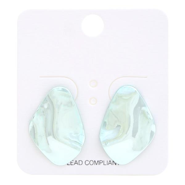 COLOR METAL PETAL EARRING