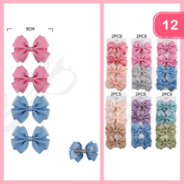FASHION RIBBON HAIR PIN (12 UNITS)