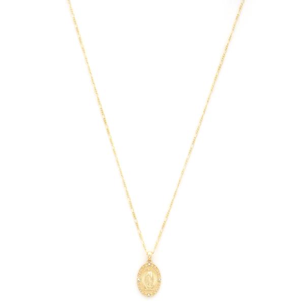 18K GOLD DIPPED GUADALUPE NECKLACE