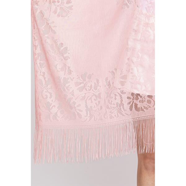 FLORAL LACE KIMONO WITH TASSEL