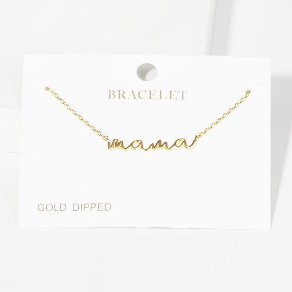 GOLD DIPPED MAMA MOTHER`S DAY BRACELET