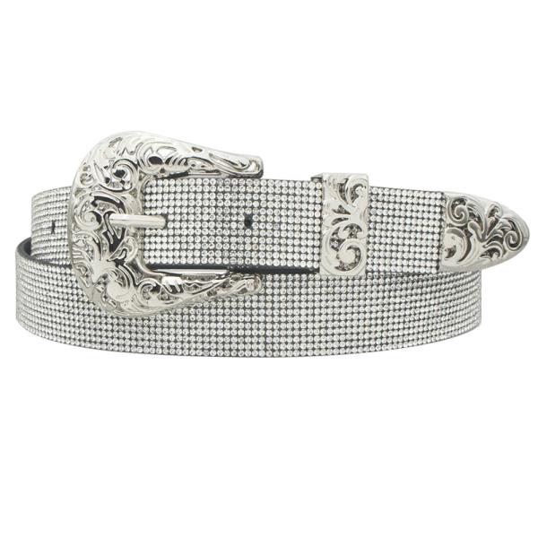 FILIGREE WESTERN BUCKLE RS STRAP BELT