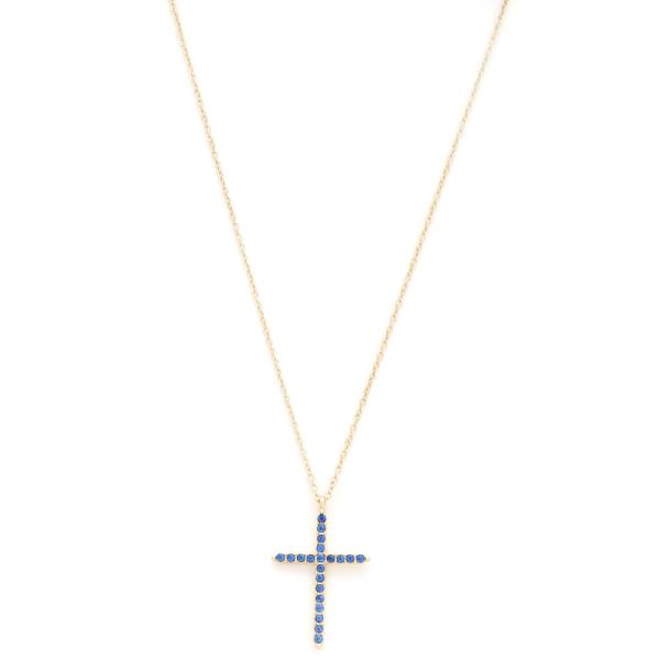 SODAJO CROSS GOLD DIPPED NECKLACE