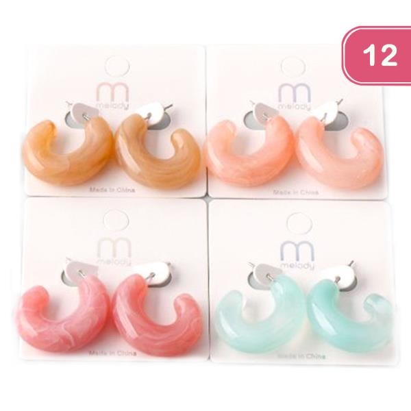MARBLE BUBBLE CUFF EARRING (12 UNITS)