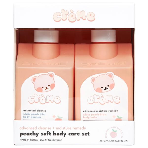 THE CREME SHOP BEARY MERRY SILKY SKIN SET - BODY CLEANSER AND BODY BALM