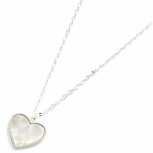 MOP HEART PENDANT NECKLACE