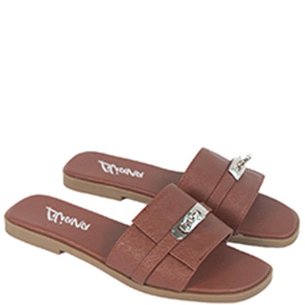 FLAT SANDAL W BUCKLE DETAIL 12 PAIRS