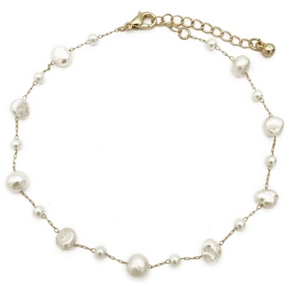 MIXED PEARL ANKLET