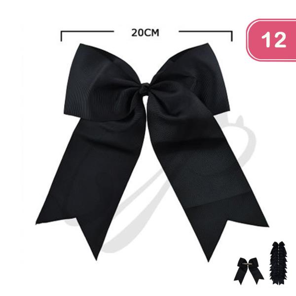 HAIR BOW CLIP (12 UNITS)