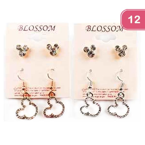 DANGLE STUD EARRING (12 UNITS)