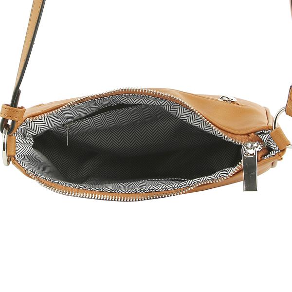 2IN1 CURVED PLAIN ZIPPER CROSSBODY WITH COIN PURSE SET