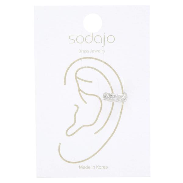 SODAJO CUSHION PATTERN EAR CUFF