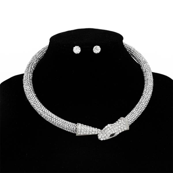 SNAKE RHINESTONE NECKLACE