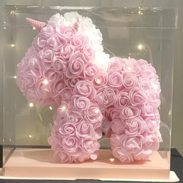 ROSE UNICORN GIFT WITH LIGHTS