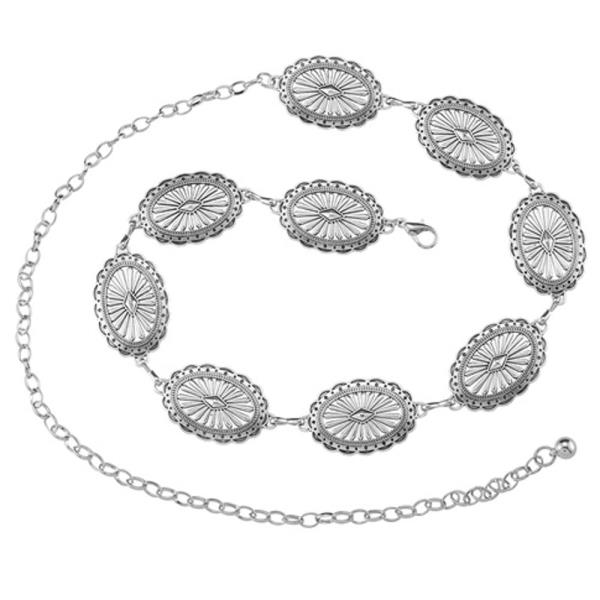 WESTERN STYLE METAL CHAIN BELT