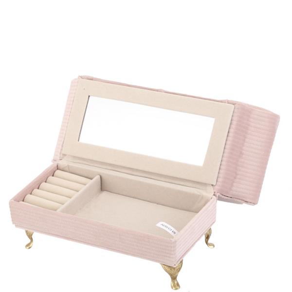 (PRE-ORDER/ONLY ONLINE) HEART SOFA VELVET JEWELRY ORGANIZER CASE