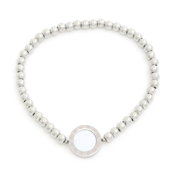 ROMAN NUMERAL BALL BEAD BRACELET