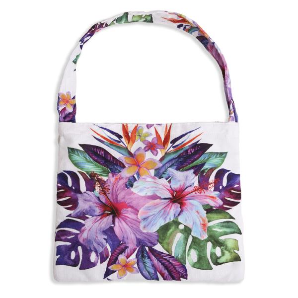 FLOWER BEACH BAG AND TOWEL COMBO 2-IN-1 CONVERTIBLE BEACH TOWEL AND BAG