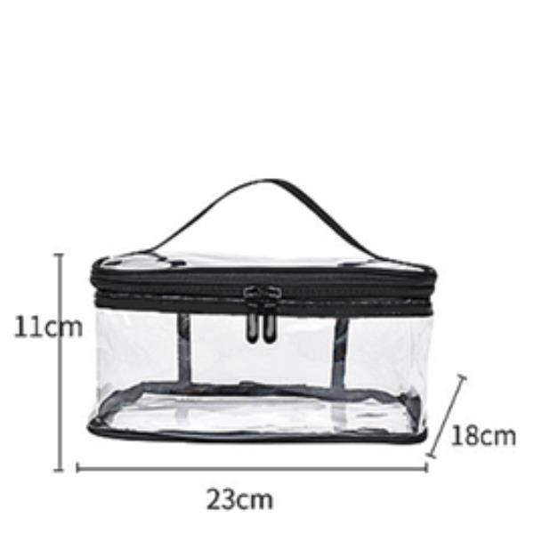 CLEAR EDGE BLACK LINE COSMETIC POUCH BAG